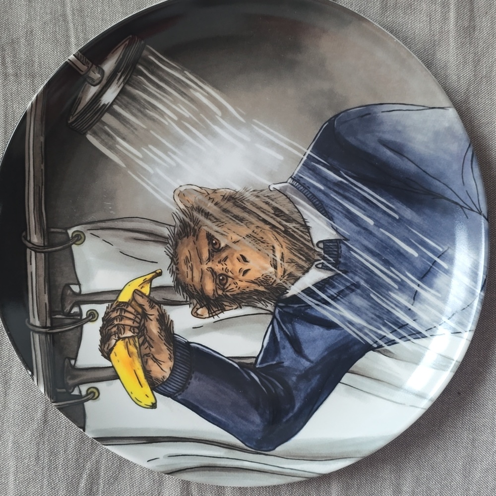 ❤️BUY 5 GET 3 FREE West Elm Dapper Animal Halloween Salad Plate,Retail $14.00 US - Picture 7 of 11